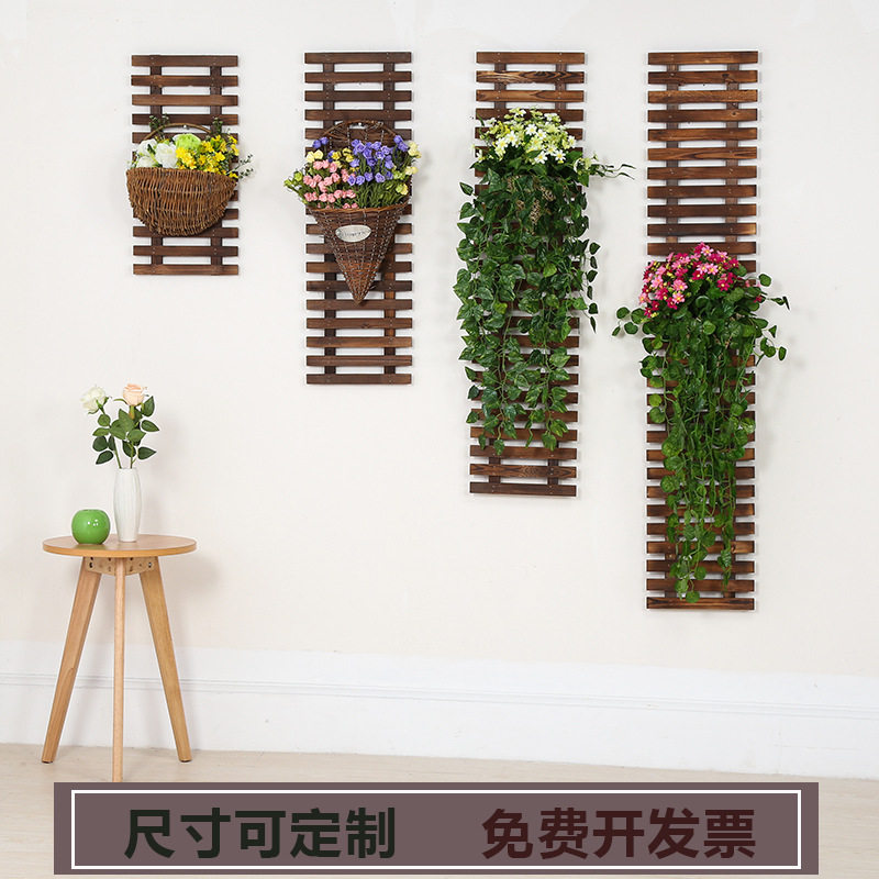阳台装饰碳木花架室内墙上壁挂花