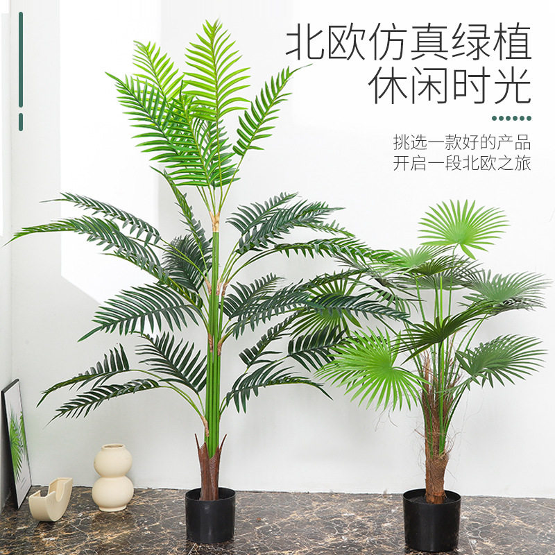 仿真凤尾葵绿植植物盆景造景北欧