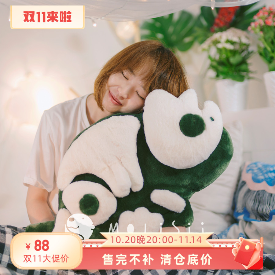 Molisii茉莉絲恐龙骨拼图抱枕