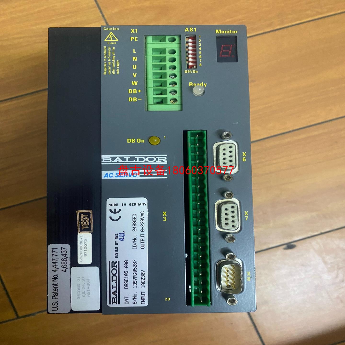 【盘古设备】baldor保德驱动器 dbsc105-aaa 拆机一个成色图片