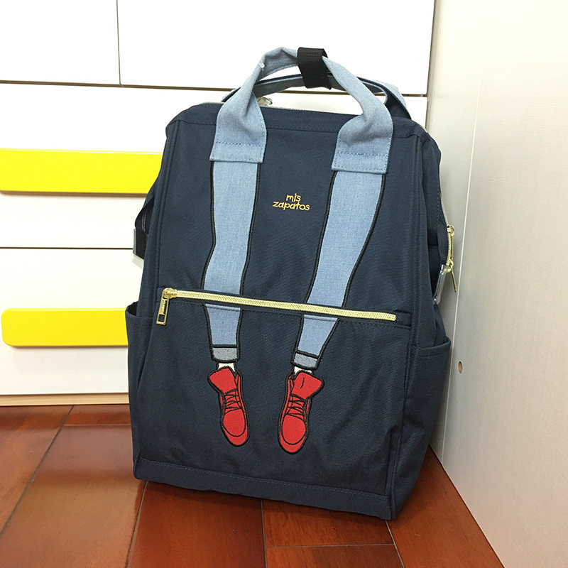 新款日韩本mis zapatos 美腿包牛津面料休闲双肩包背包女式包包