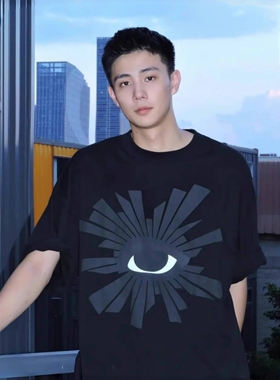 VIBE ACW 26新款美式重磅真理之眼夏季高街潮流男士款休闲宽松T恤