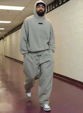 FOG 25新款ESSENTIALS复线卫裤宽松阔腿美式休闲男士款直筒长裤子