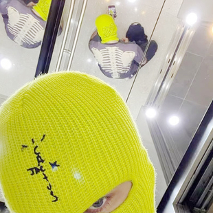 演唱会炸场！Travis scott专辑TS个性嘻哈街头恶搞秋冬季冷帽头套