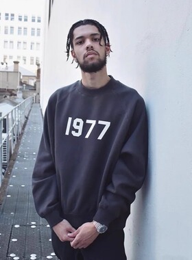 FOG GFKC潮牌essentials男女同款1977秋冬季圆领宽松休闲百搭卫衣