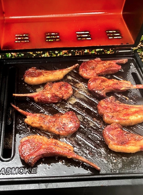 ASMOKE 铸铁烤盘（正反面不同功能）