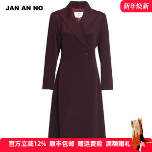 收腰西装 NO简爱诺中长款 领桑蚕丝风衣外套女春J2210037FY JAN