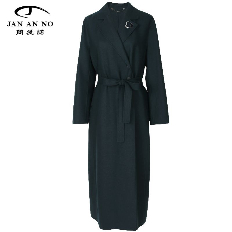 JANANNO简爱女士过膝收腰大衣