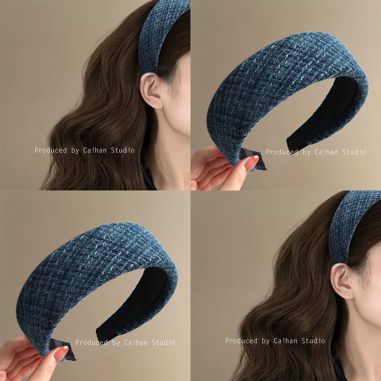 书写时光~法式针织宽边发箍