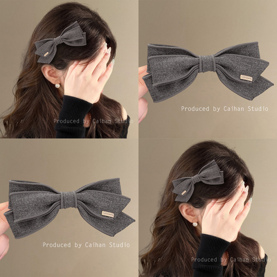贝尼斯岛屿~气质缪灰蝴蝶结发夹