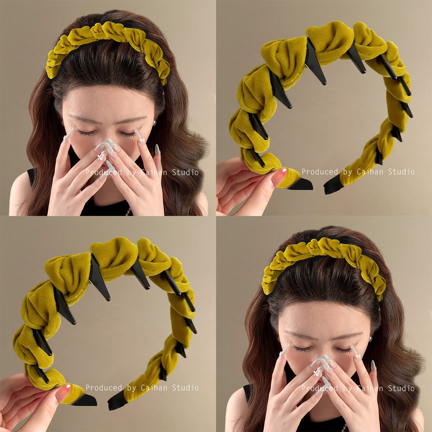 南易庄园~丝绒波浪发箍