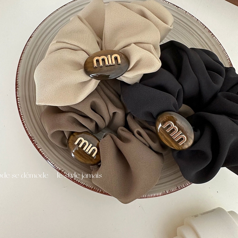 椭圆字母大肠圈新款发圈