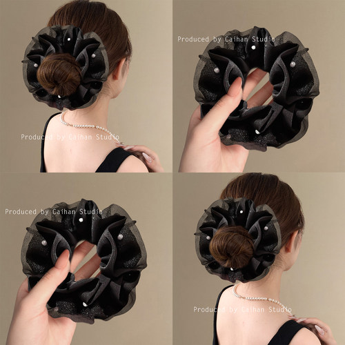 温莎城堡~气质欧根纱大肠发圈