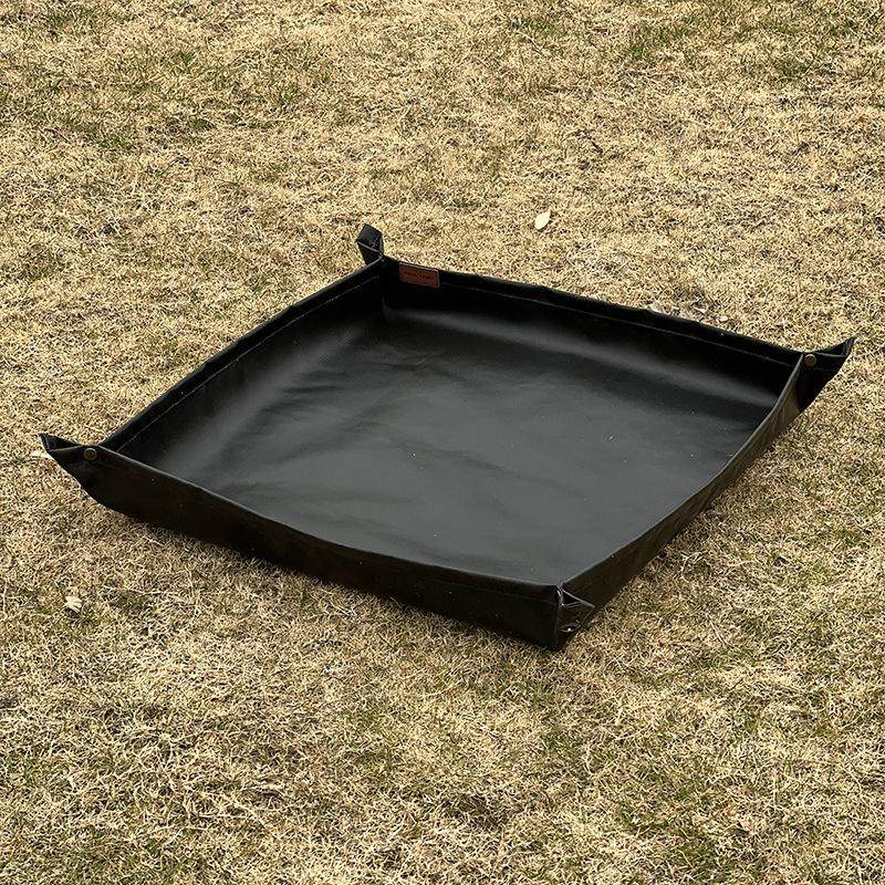 户外露营篝火耐高温黑色防火垫