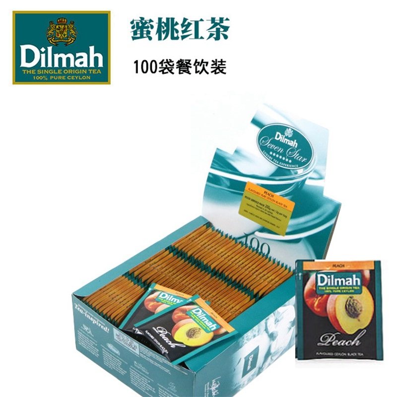 Dilmah迪尔玛 香桃水蜜桃锡兰水果红茶100茶包马尔代夫 特产,茶,组合型花茶,淘宝优惠券,粉丝福利购,淘宝优惠卷