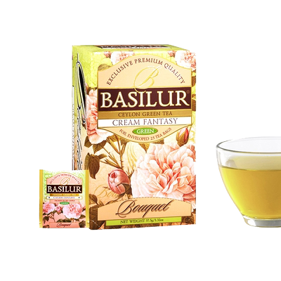 Basilur宝锡兰芳香丝滑畅想水果绿茶茶包10片 果茶茶包 进口绿茶