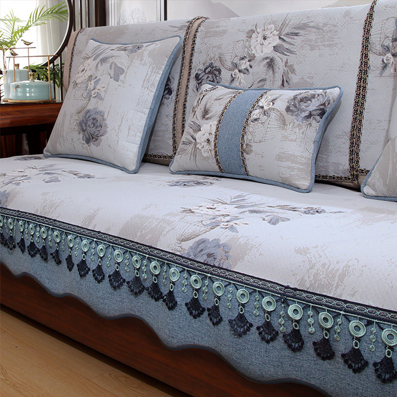 高精密面料新中式组合沙发