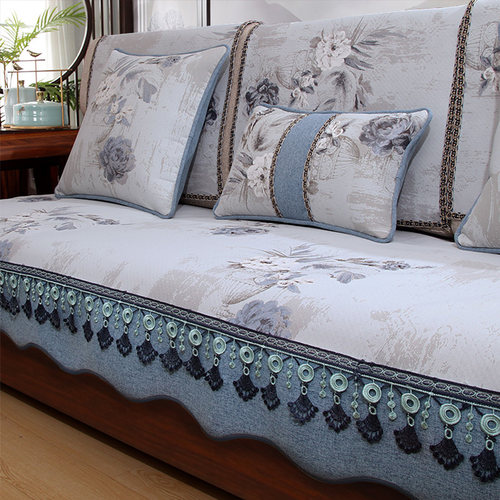 高精密面料新中式组合沙发