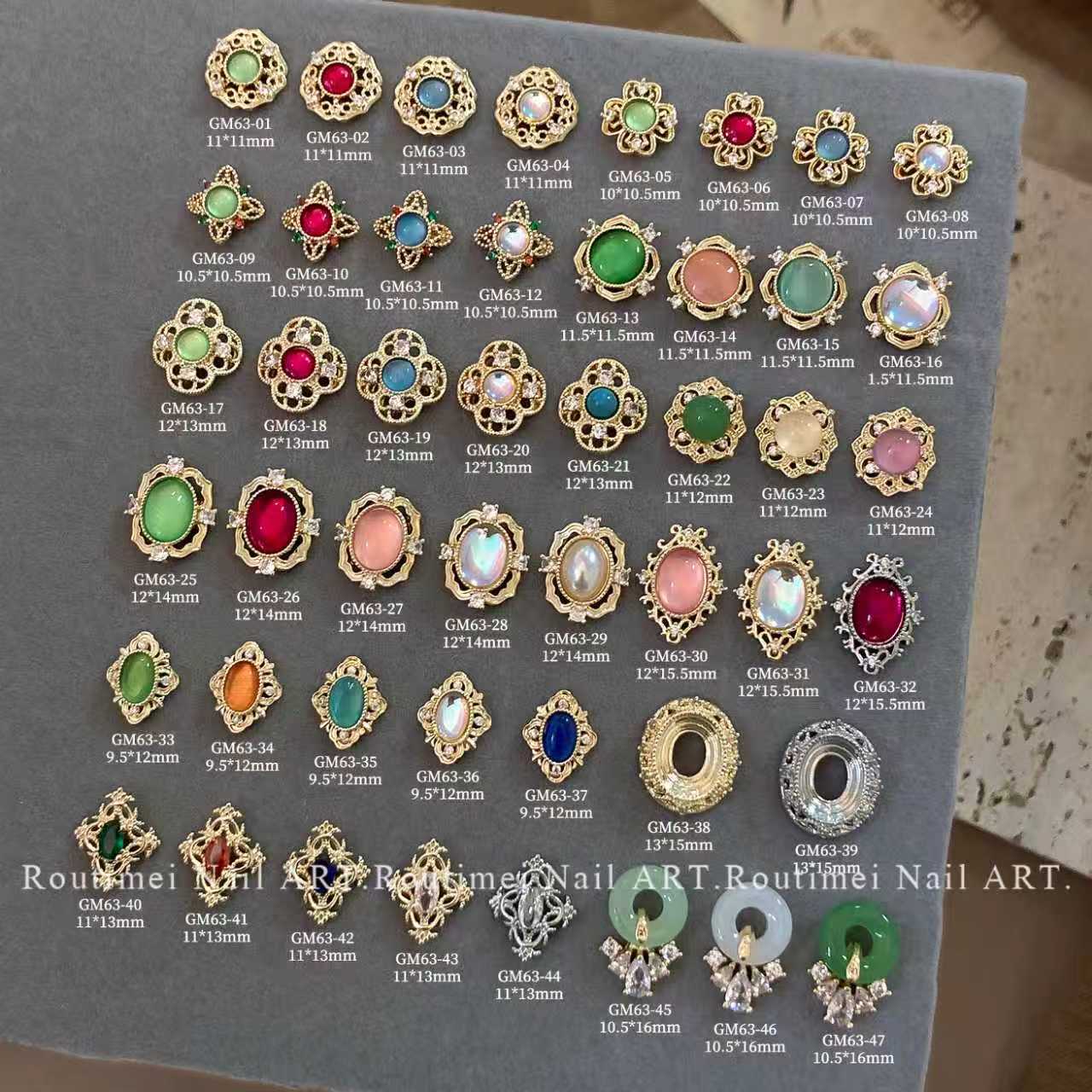 美甲饰品新款宫廷风指甲装饰