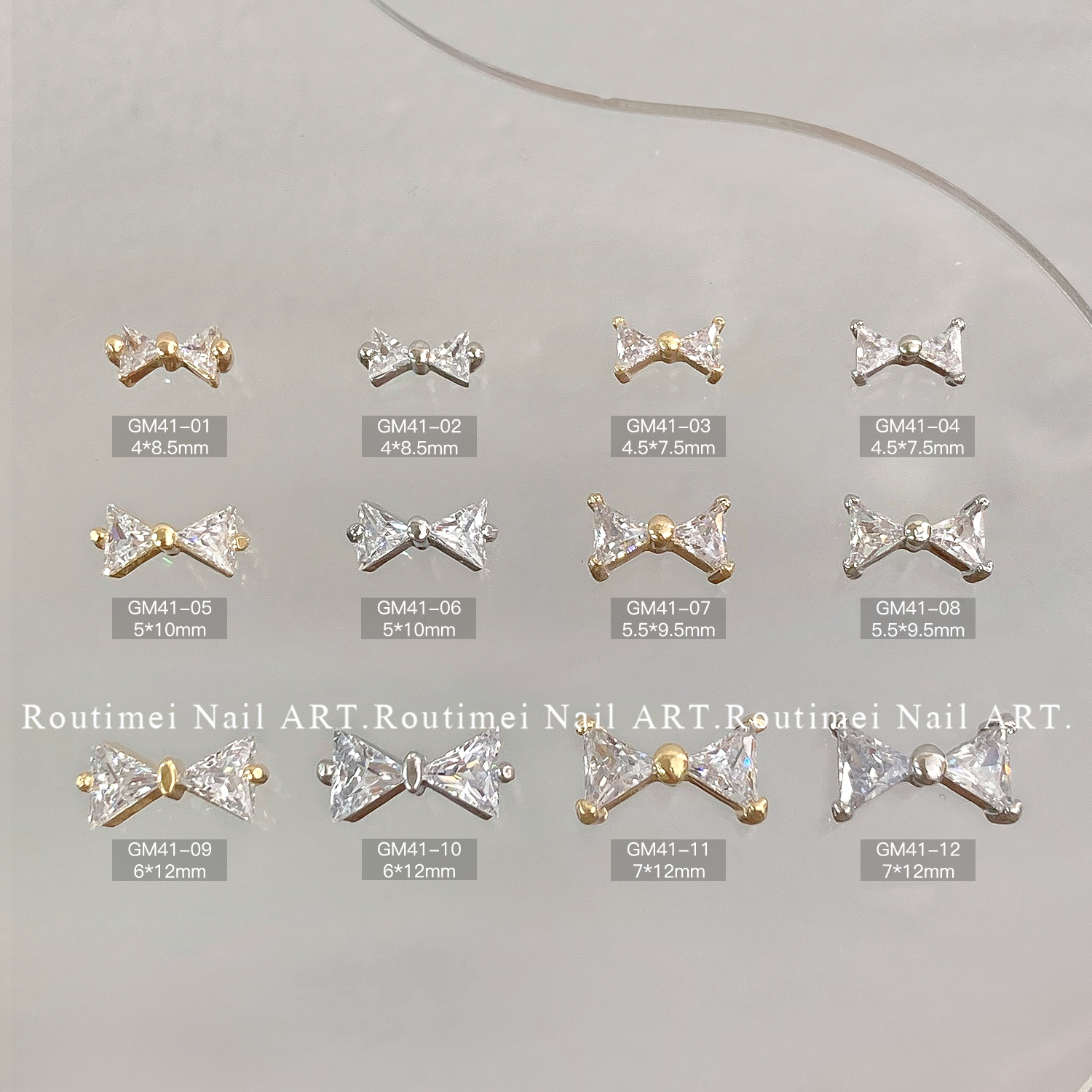 轻奢网红爆款超闪立体指甲饰品