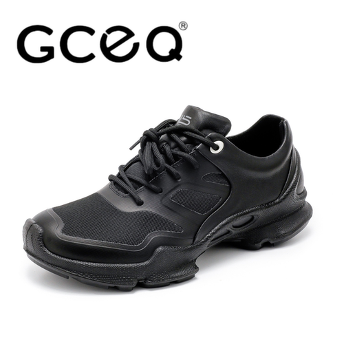GCEQ秋季加宽男士黑色男款休闲运动鞋耐磨透气防滑运动鞋