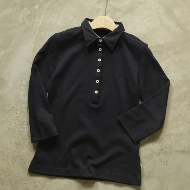 컷 라벨 부티크 여성 여름 7부 소매 티셔츠 고탄성 코튼 여성 슬림 폴로 셔츠 트렌디 브랜드 스웨터