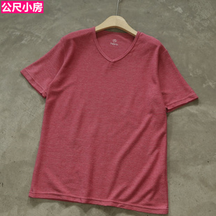 出 夏季 特价 日单女装 潮t不易变形 短袖 T恤女舒适百搭休闲V领针织衫