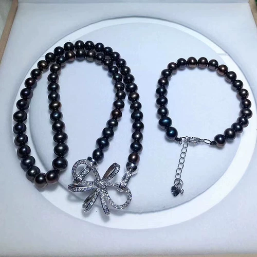 Бусины из жемчуга, аксессуары, серебряное ожерелье, браслет, модный свитер с бантиком, DIY