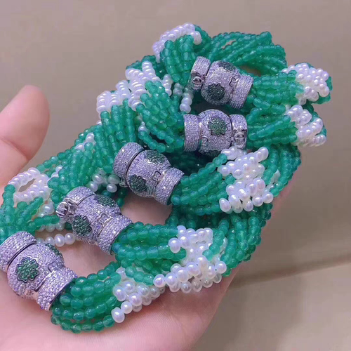 diy弹簧手链项链扣多排搭扣