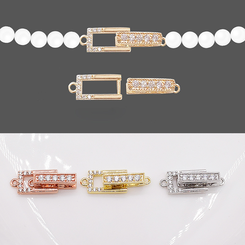 镀金珍珠项链手链扣子