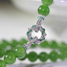 925镀银珍珠项链延长扣18K金珠链万能双头连接扣满钻镶嵌手链扣头