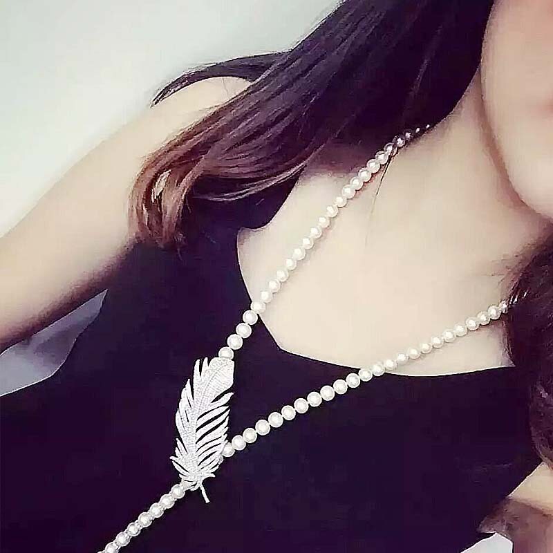 镀银胸针羽毛别针女士大衣外套日韩国简约高档气质时尚配饰胸花