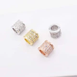 Аксессуар, цирконий, браслет, бусины, золото 750 пробы, микроинкрустация