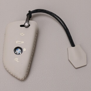 适用宝马钥匙套5系3系7系1系X1X2X3X4X5X6X7刀锋真皮钥匙法羊皮包