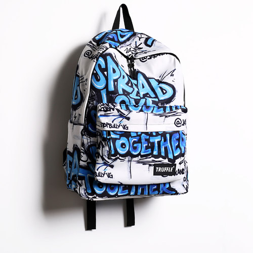 炫酷高颜值涂鸦女嘻哈双肩包