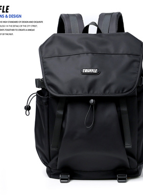 TRUFFLE潮牌大容量旅行双肩包男初中高中书包休闲大学生电脑背包