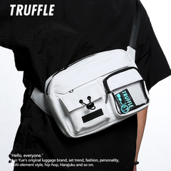 TRUFFLEF潮牌高级感小众斜挎包男2024新款大容量单肩包女挎包小包