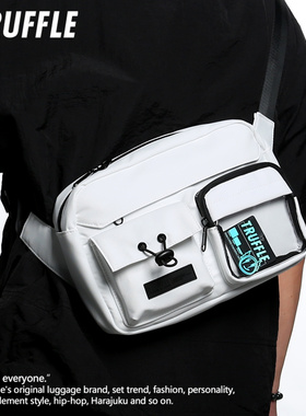 TRUFFLEF潮牌高级感小众斜挎包男2025新款大容量单肩包女挎包小包