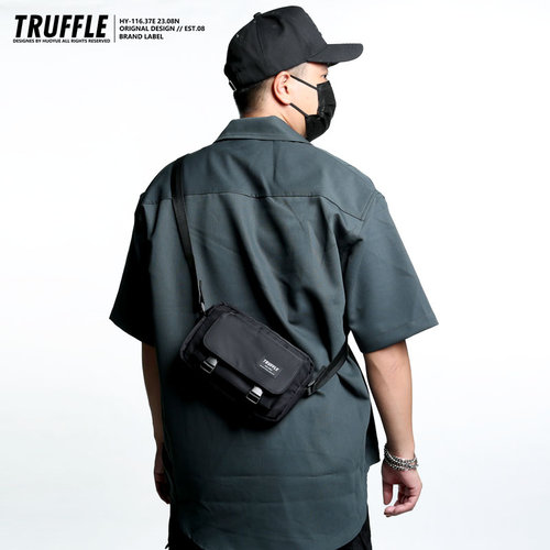 TRUFFLE2024秋新款潮牌单肩斜挎包男手机包小包休闲挎包学生胸包