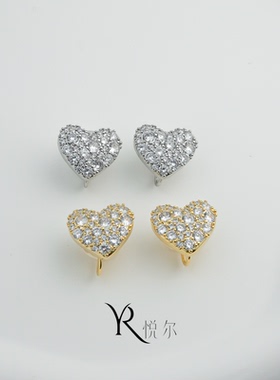 【未眠心事】爱心耳夹女无耳洞轻奢高级通勤蚊香盘耳钉