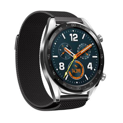 适用Garmin佳明Forerunner570手表米兰不锈钢透气表带42mm47mm