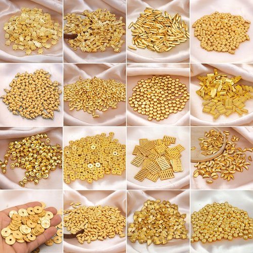 实心金色小元宝迷你小金豆玉米柿子如意金条算盘福包聚宝盆装饰品