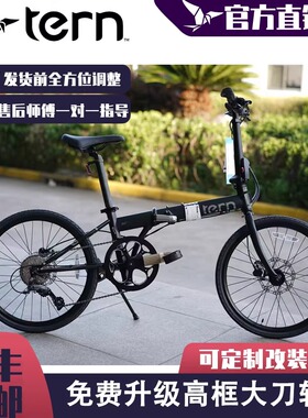 TERN燕鸥R8 PRO折叠车铬钼钢车架油压碟刹451轮组折叠车自行车