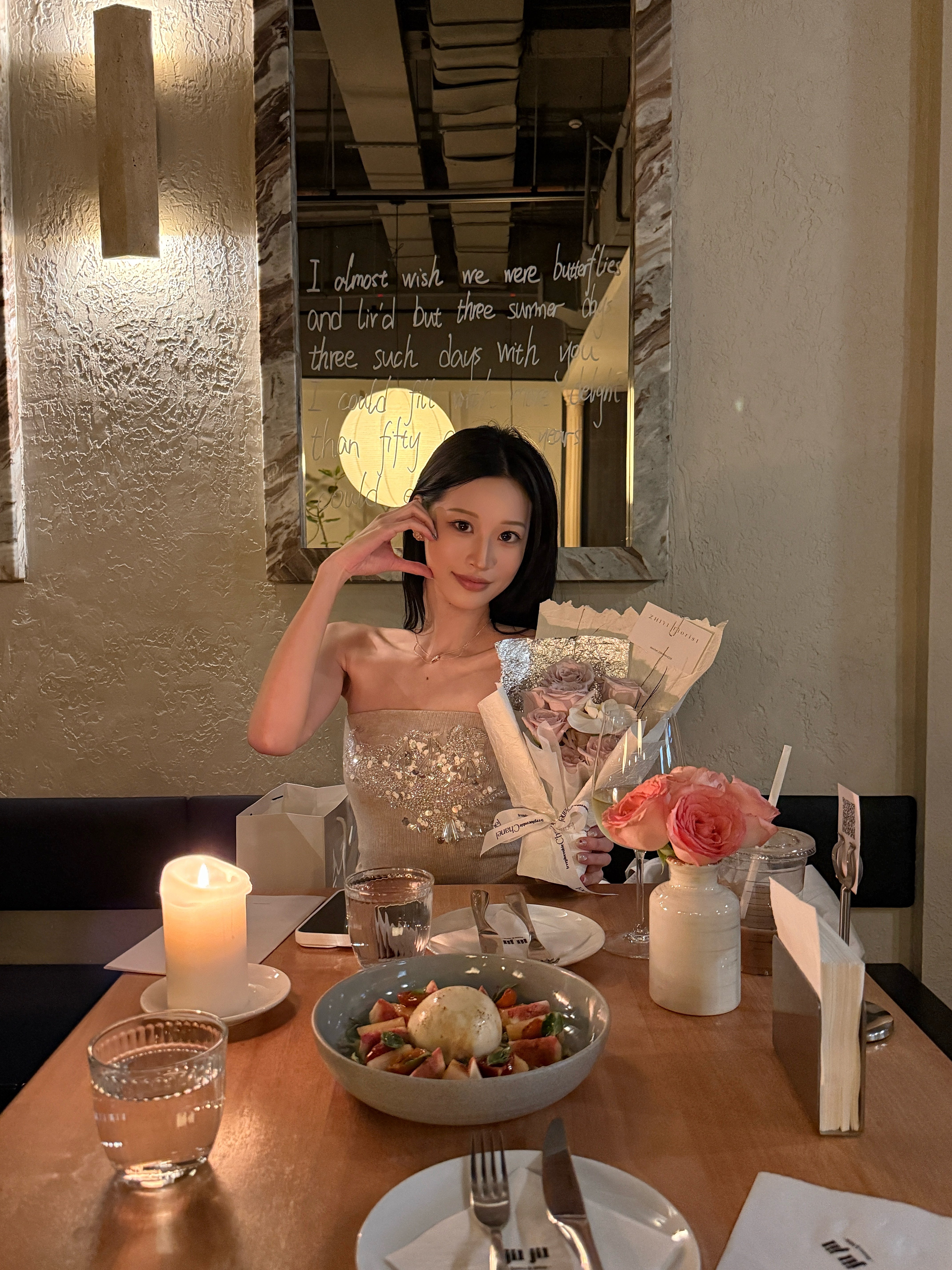 手缝珠片抹胸上衣美式辣妹紧身外