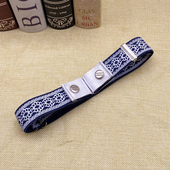 懒人布腰带女士收腰可调节防过敏无痕隐形皮带男无扣松紧军训裤 带