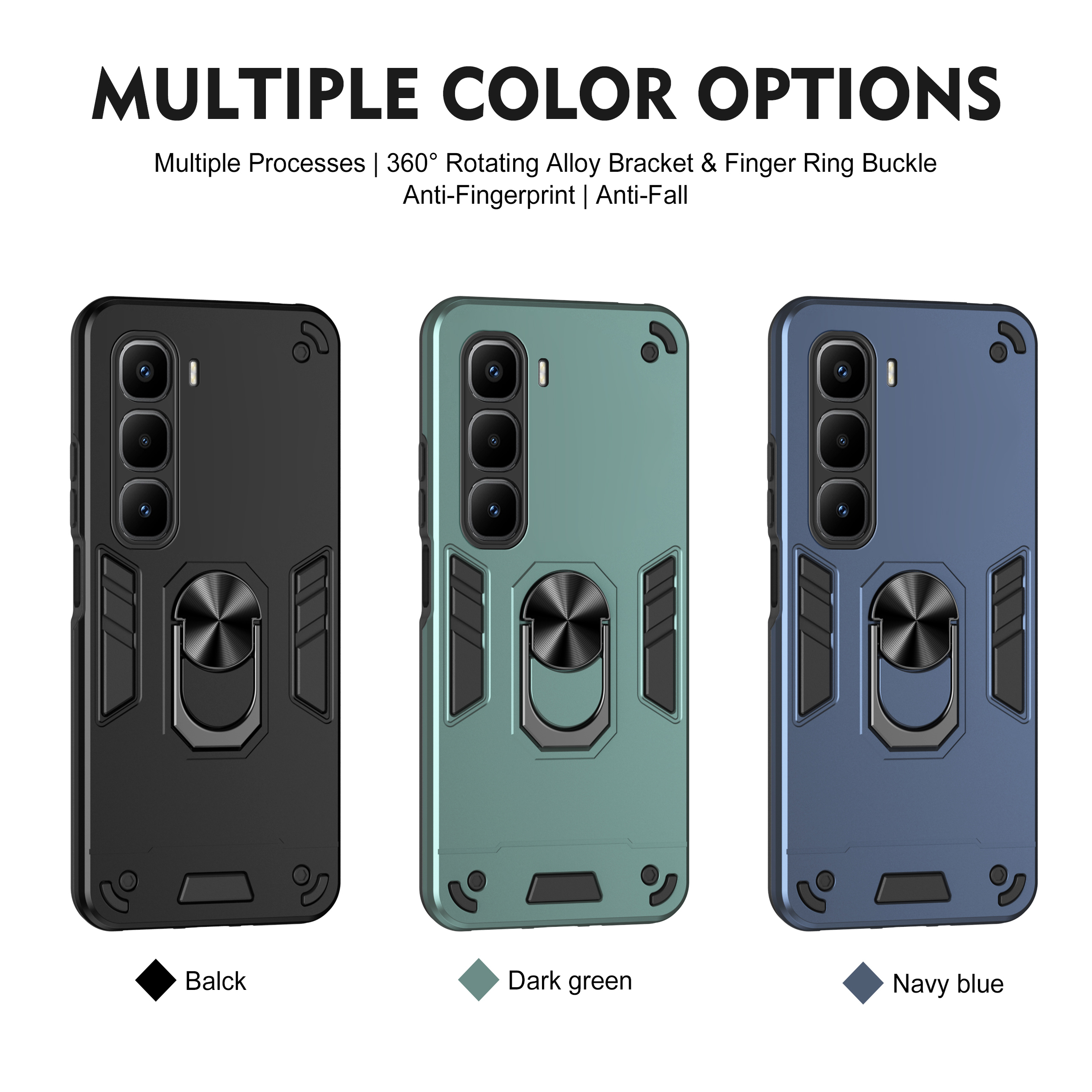 适用于infinix HOT 60Pro+手机壳360勇士指环支架护车载磁吸甲气囊防摔保护套护甲海外跨境