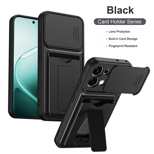 多功能卡包一体手机壳适用于OPPO A6PRO国外版支架F31推拉窗防摔二合一硬壳