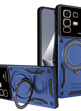 适用于传音INFINIX HOT 50I/SNARE 9磁环支架手机壳旋转指环车载磁吸无线充亚克力防摔大视窗保护镜头