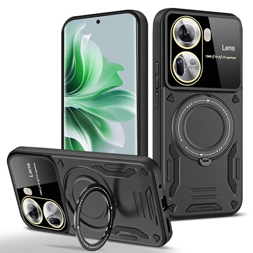 适用于OPPO Reno14/Reno14Pro磁环支架手机壳Reno14F旋转指环Reno13/13F车载磁吸Reno12/Reno11F/Reno10/8T
