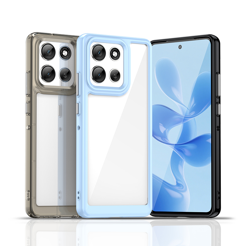 适用于Motorola Moto G100Pro手机壳简约炫彩高清透明硬壳保护套防摔亚克力全包新款